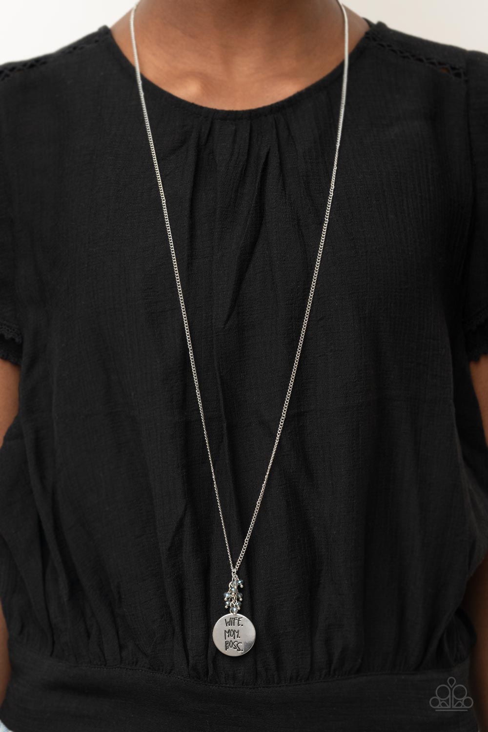 Paparazzi Words To Live By - Blue Necklace