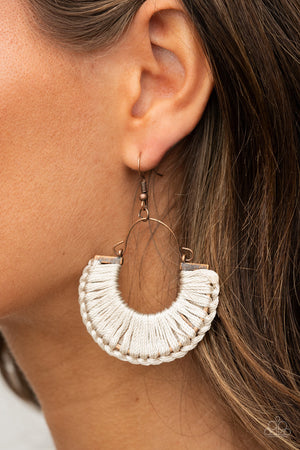 Paparazzi Threadbare Beauty - Copper Earrings