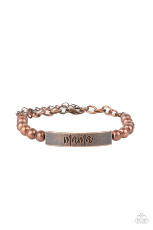 Paparazzi Mom Squad - Copper Bracelet