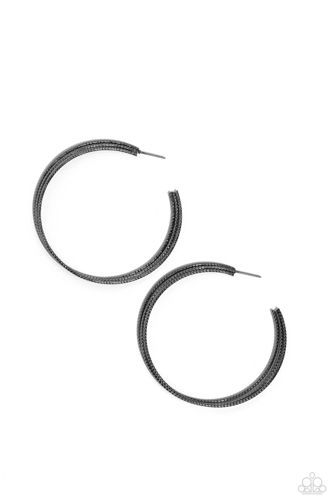 Paparazzi Candescent Curves - Black Earrings
