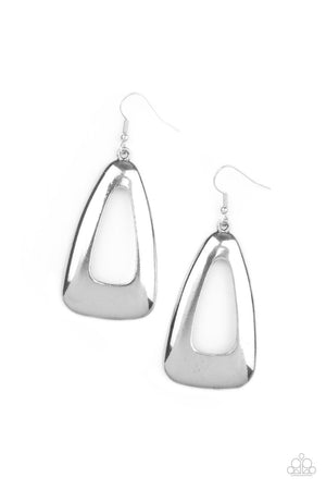 Paparazzi Irresistibly Industrial - Silver Earrings