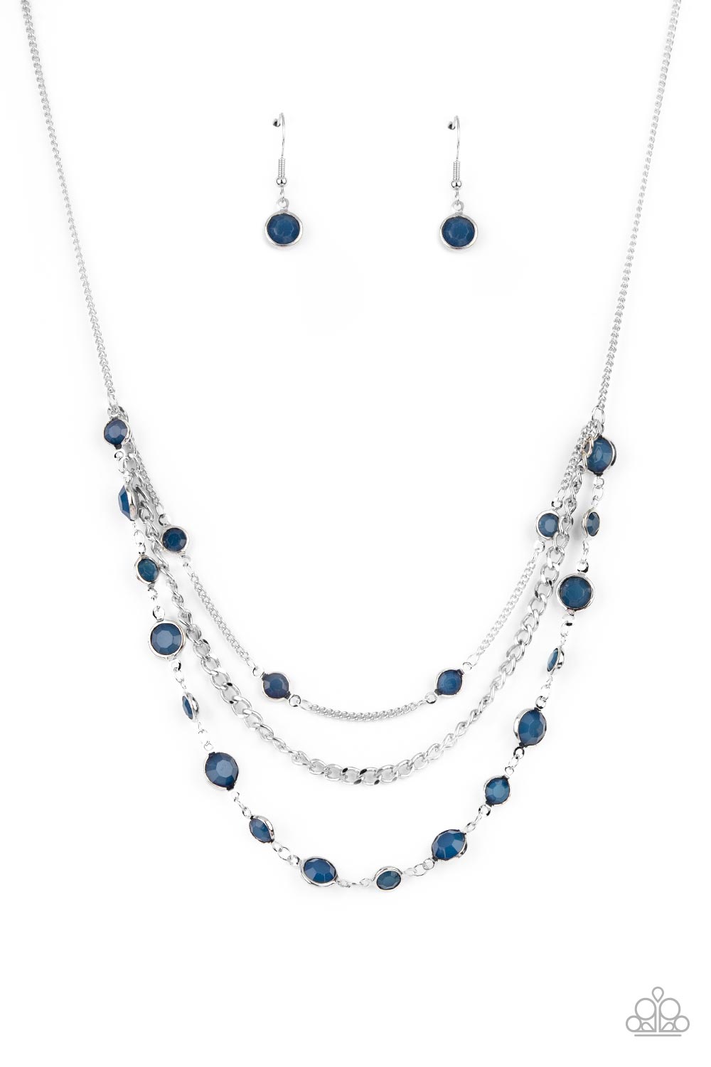Paparazzi Goddess Getaway Blue Necklace & Glossy Goddess Blue Bracelet