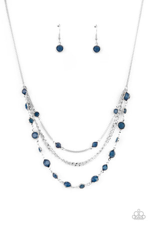 Paparazzi Goddess Getaway Blue Necklace & Glossy Goddess Blue Bracelet
