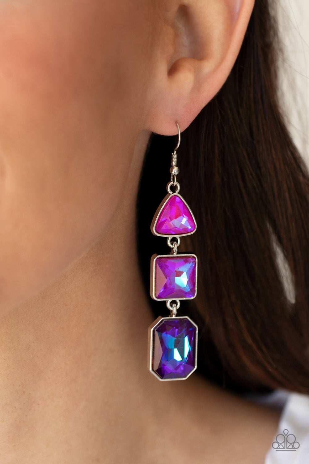 Paparazzi Cosmic Culture - Purple Earrings