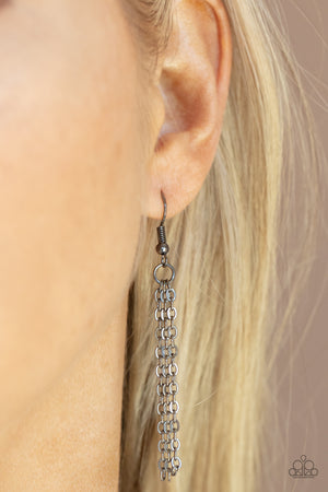 Paparazzi Starry Fireworks - Black Necklace