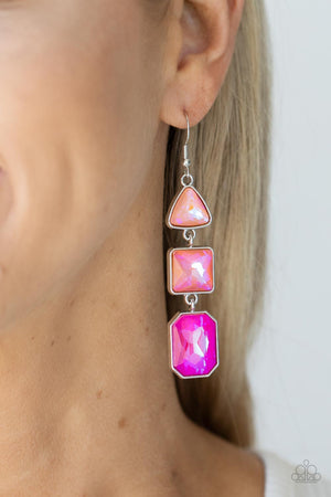 Paparazzi Cosmic Culture - Pink Earrings