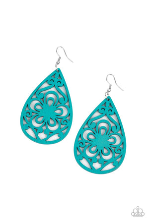 Paparazzi Marine Eden - Blue Earrings