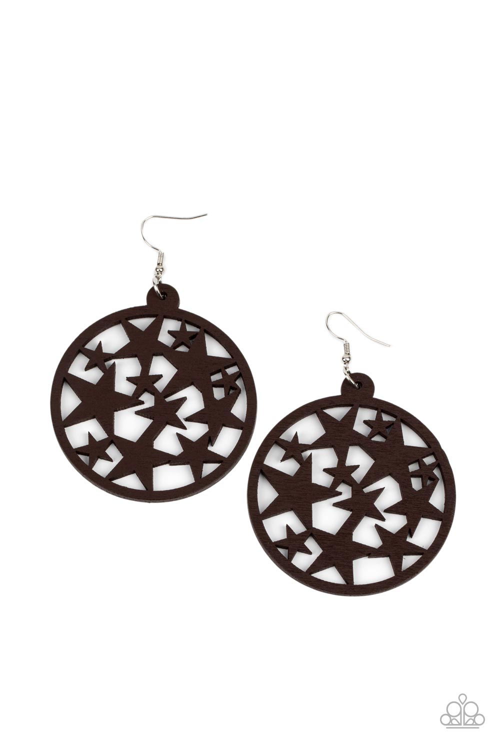 Paparazzi Cosmic Paradise - Brown Earrings