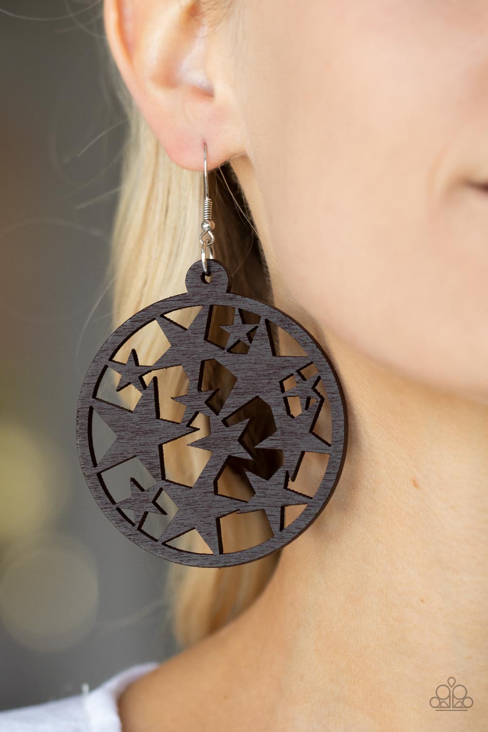 Paparazzi Cosmic Paradise - Brown Earrings