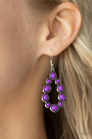 Paparazzi POP-ular Party - Purple Earrings