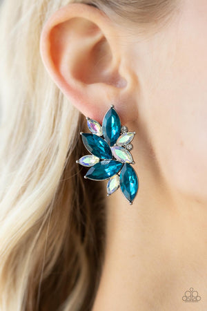 Paparazzi Instant Iridescence - Blue Earrings