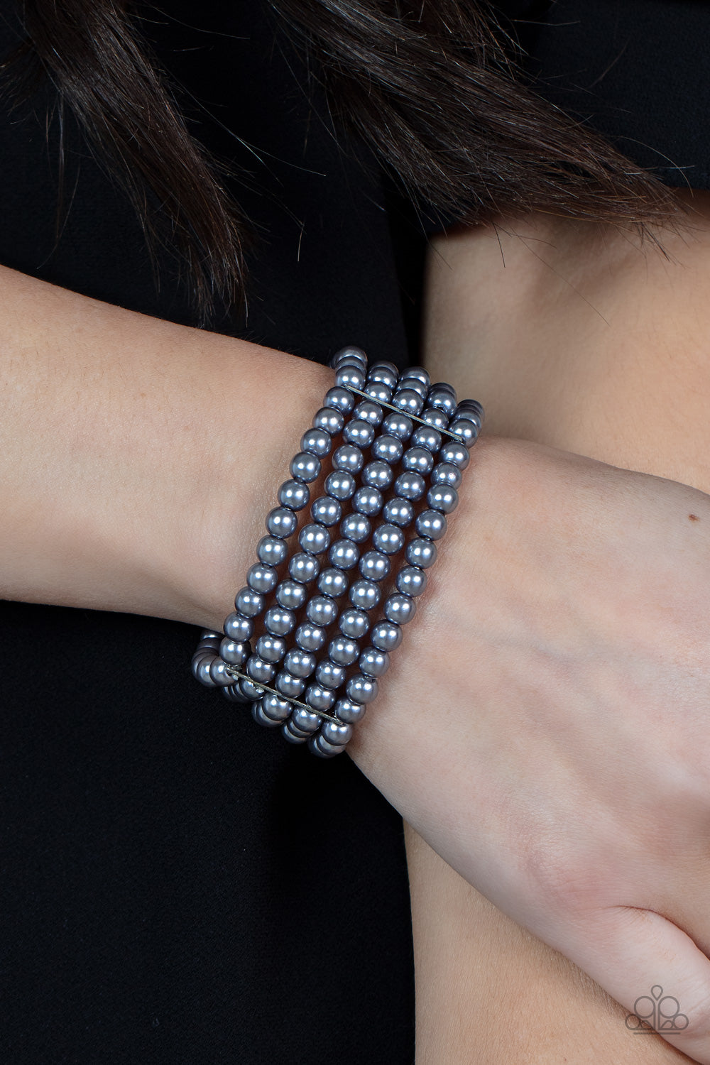 Paparazzi A Pearly Affair - Silver Bracelet