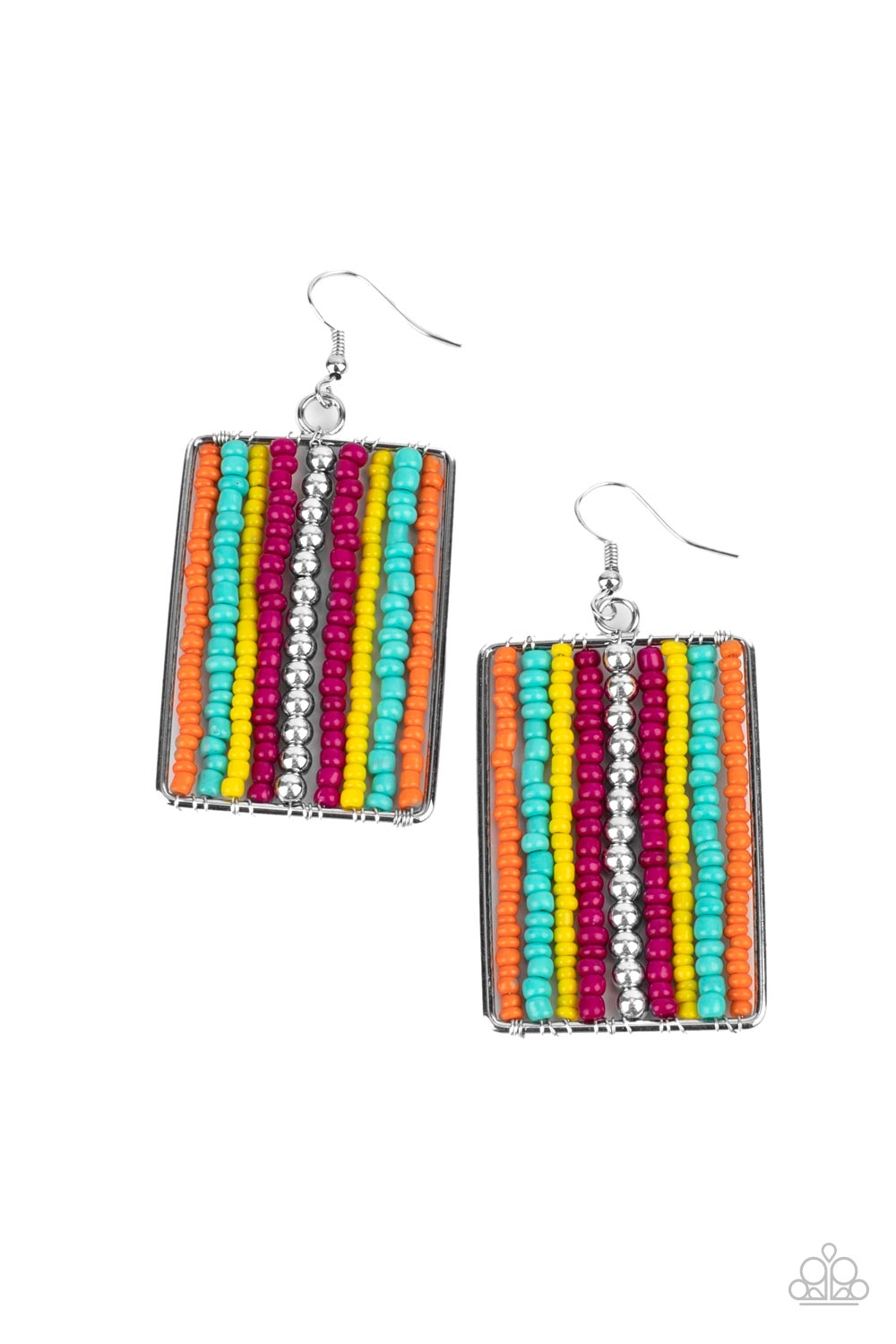 Paparazzi Beadwork Wonder - Multi Earrings