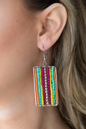 Paparazzi Beadwork Wonder - Multi Earrings