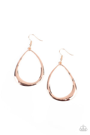Paparazzi ARTISAN Gallery - Rose Gold Earrings