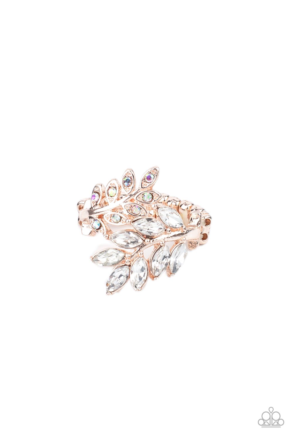 Paparazzi Glowing Gardenista - Rose Gold Ring