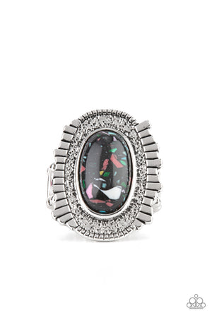 Paparazzi Terrazzo Trendsetter - Black Ring
