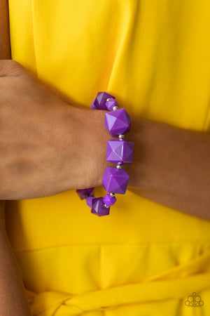 Paparazzi Trendsetting Tourist - Purple Bracelet
