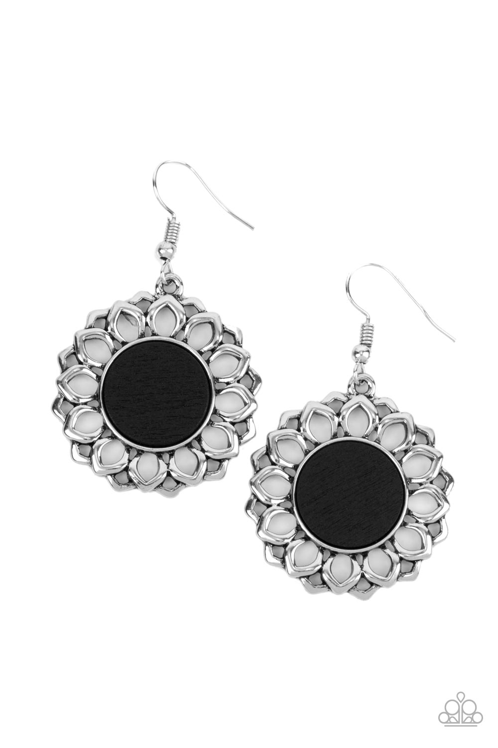 Paparazzi Farmhouse Fashionista - Black Earrings