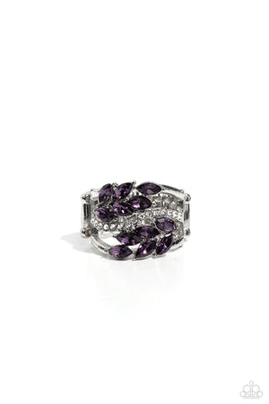 Paparazzi Luminously Leafy - Purple Ring
