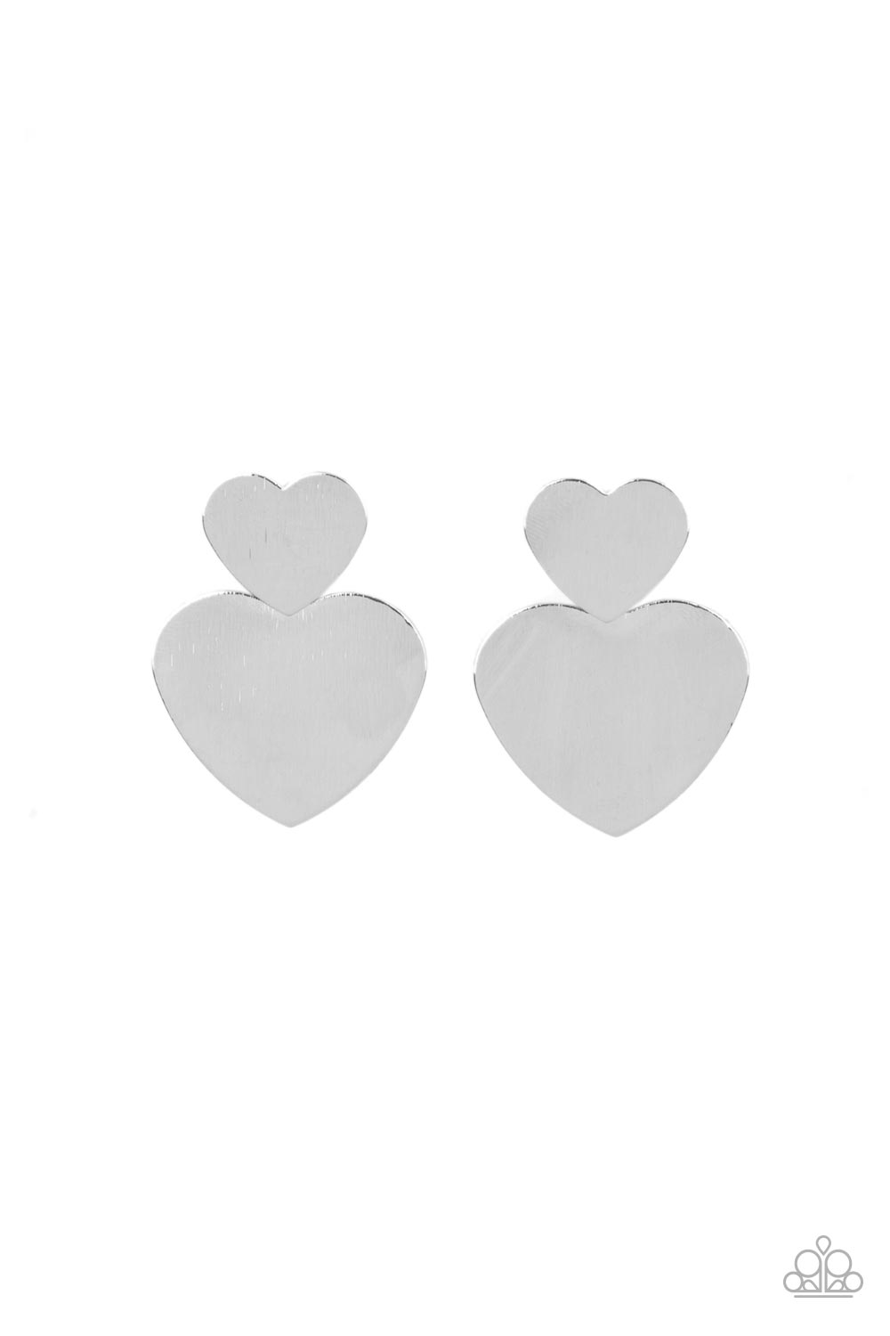 Paparazzi Heart-Racing Refinement - Silver Earrings
