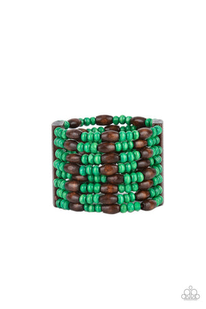 Paparazzi Tropical Nirvana - Green Bracelet