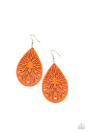 Paparazzi Sunny Incantations - Orange Earrings