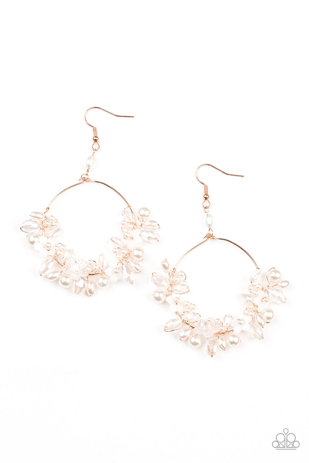 Paparazzi Floating Gardens - Copper Earrings