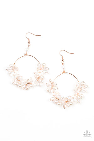 Paparazzi Floating Gardens - Copper Earrings