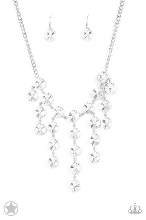 Paparazzi Spotlight Stunner - White Necklace