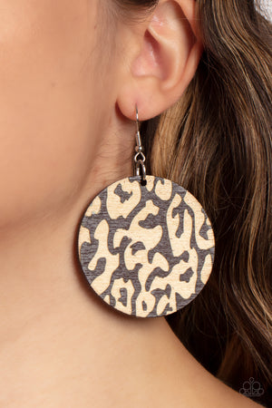 Paparazzi Catwalk Safari - Brown Earrings