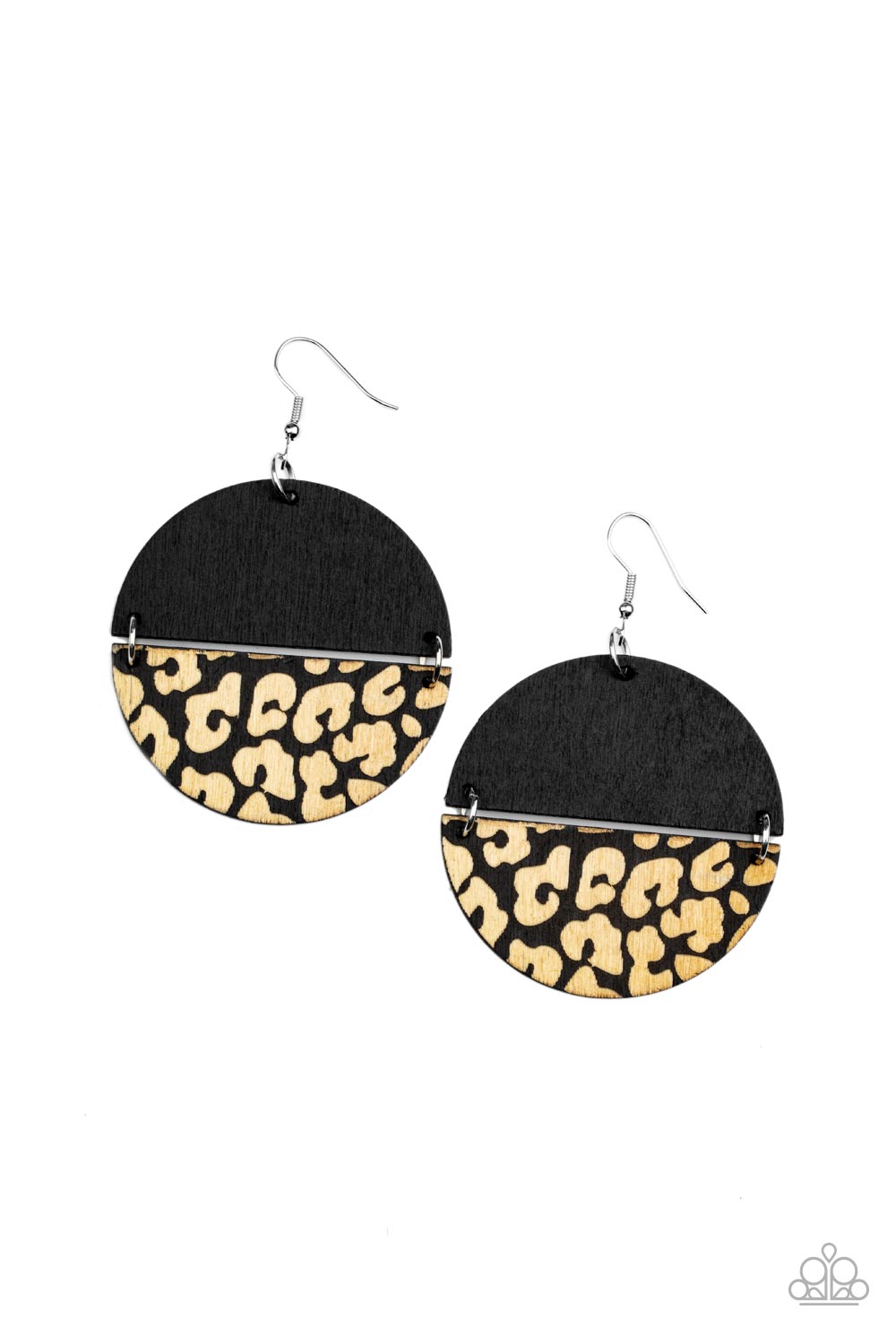 Paparazzi Jungle Catwalk - Black Earrings