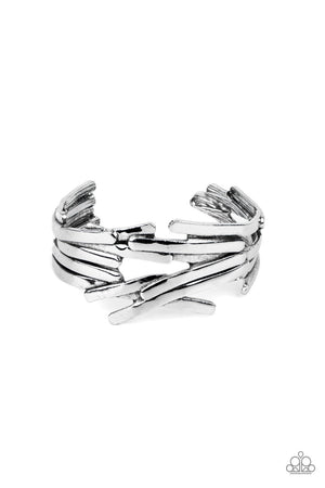 Paparazzi Stockpiled Style - Silver Bracelet