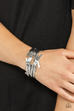 Paparazzi Stockpiled Style - Silver Bracelet