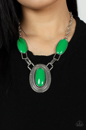 Paparazzi Count to TENACIOUS - Green Necklace