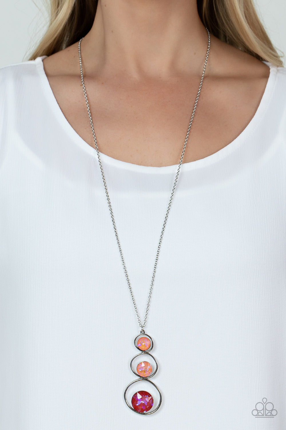 Paparazzi Celestial Courtier - Orange Necklace