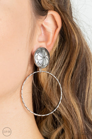 Paparazzi Rural Renewal - Silver Clip-On Earrings