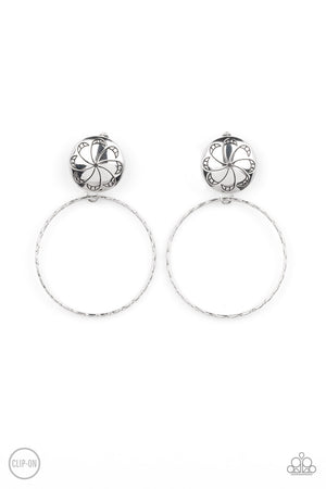 Paparazzi Rural Renewal - Silver Clip-On Earrings
