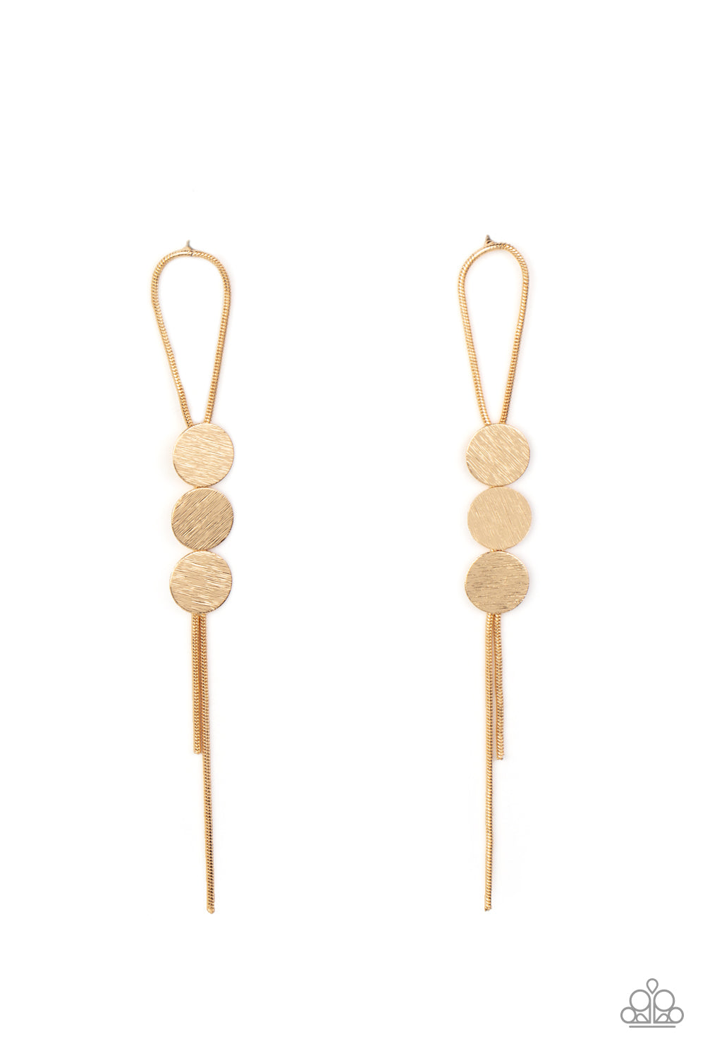 Paparazzi Bolo Beam - Gold Earrings