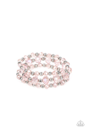 Paparazzi Eiffel Tower Tryst - Pink Bracelet