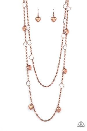 Paparazzi Chicly Cupid - Copper Necklace