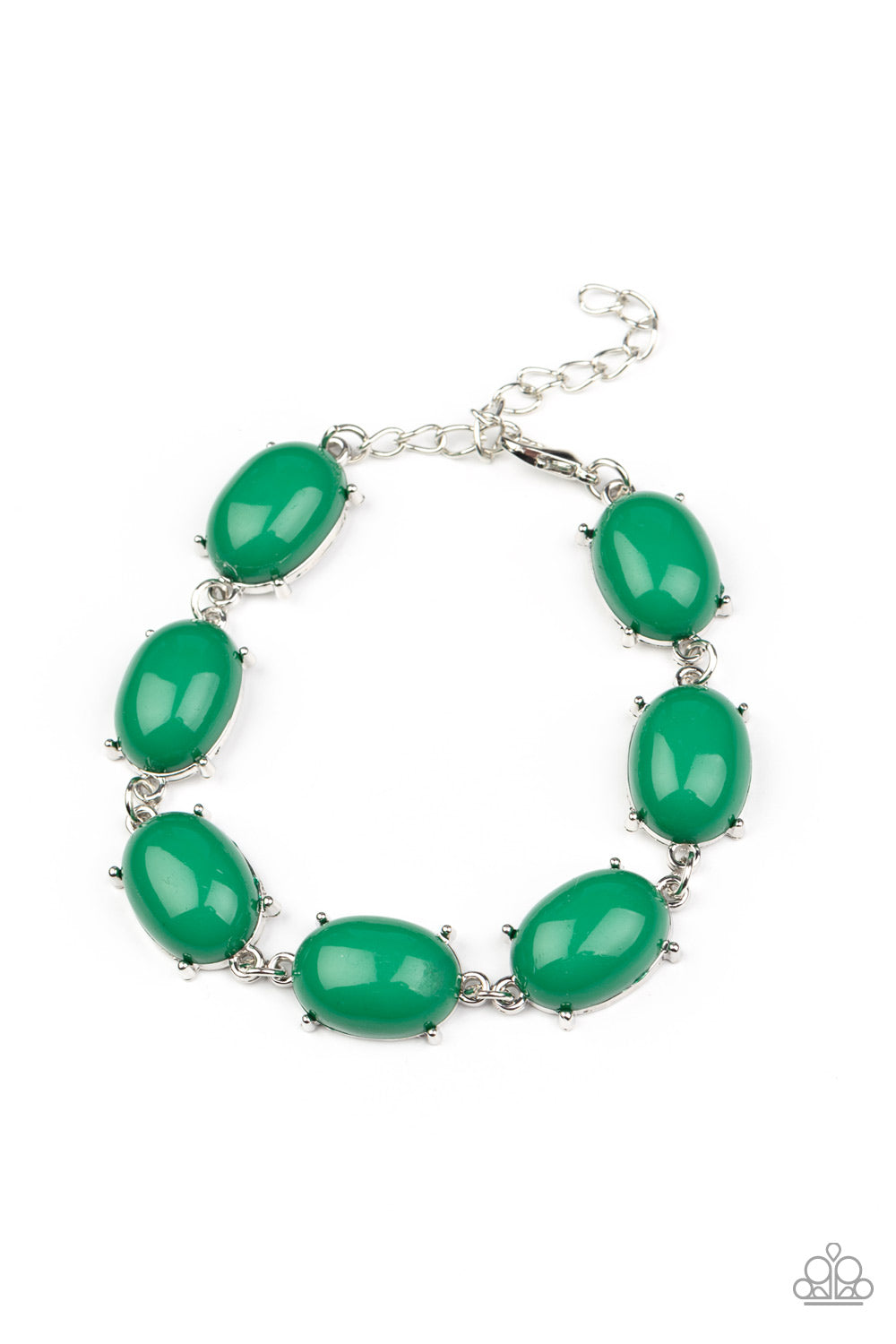 Paparazzi Confidently Colorful - Green Bracelet