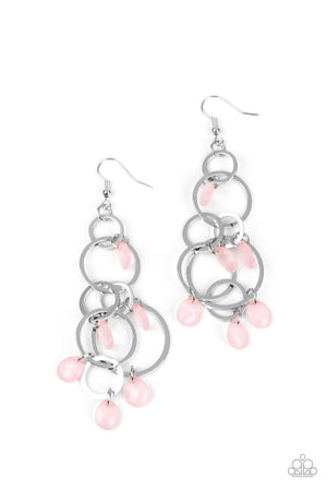 Paparazzi Dizzyingly Dreamy - Pink Earrings