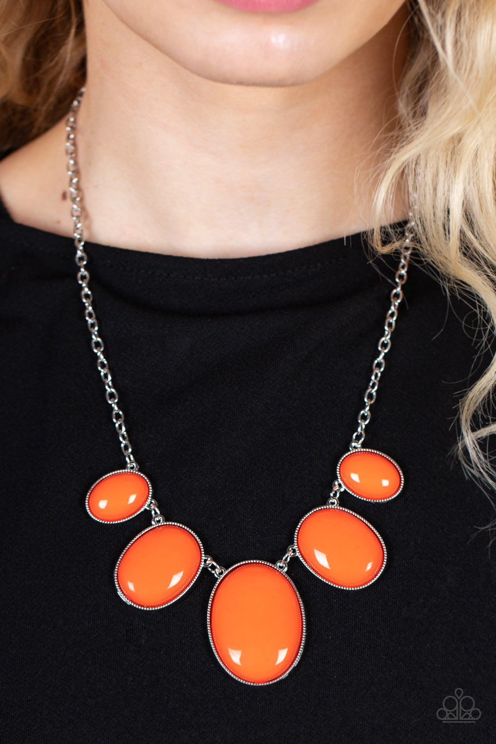 Paparazzi Vivacious Vanity - Orange Necklace