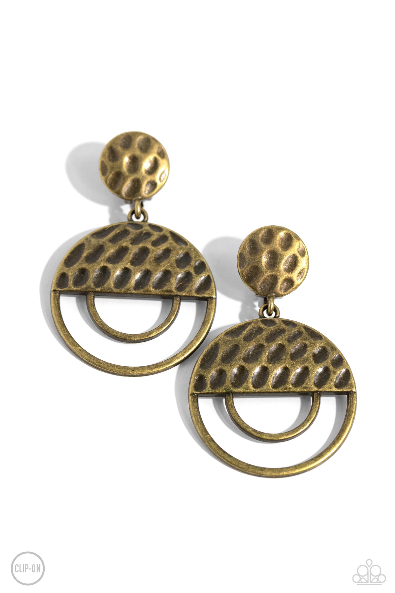 Paparazzi Southern Souvenir - Brass Clip-On Earrings