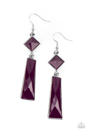 Paparazzi Hollywood Harmony - Purple Earrings