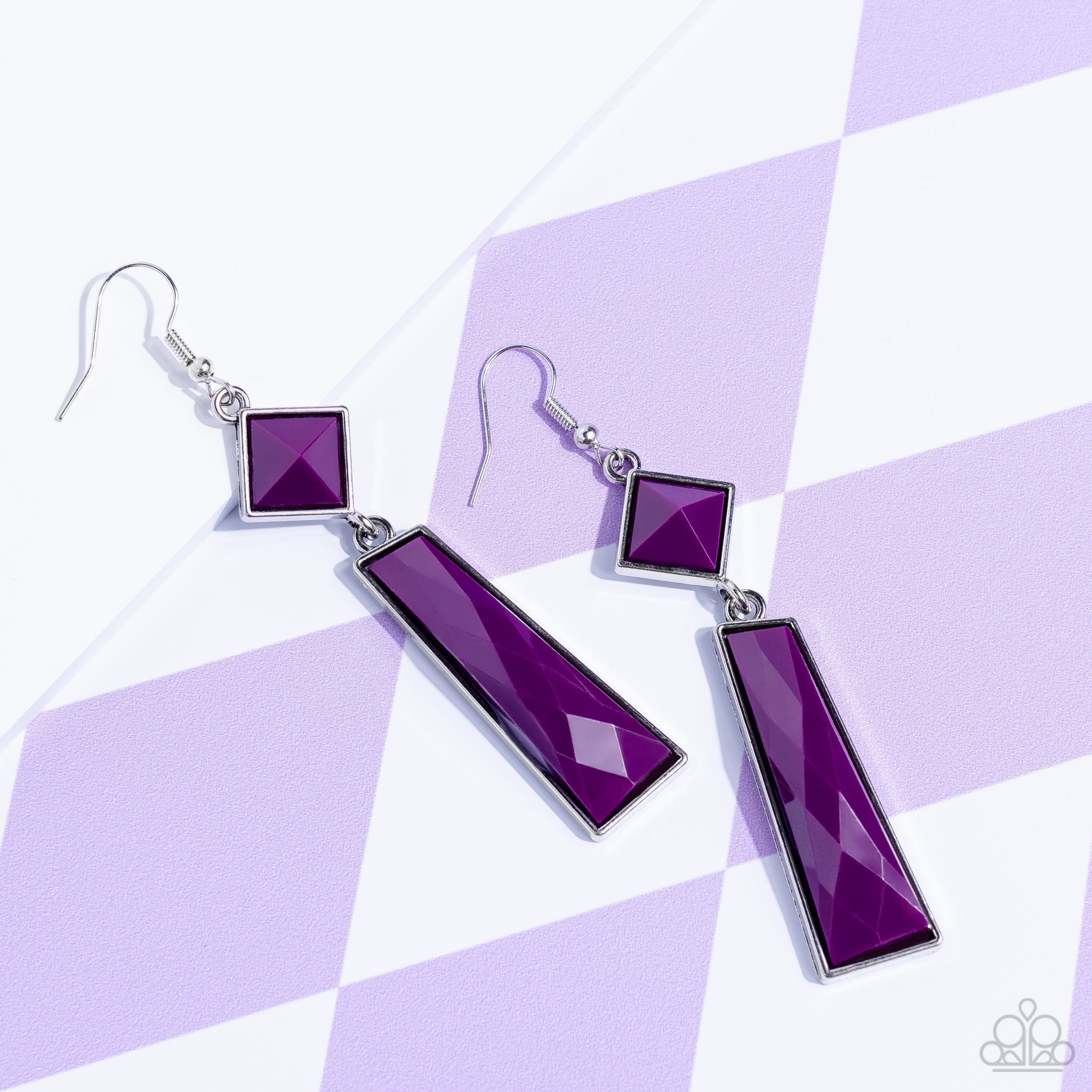 Paparazzi Hollywood Harmony - Purple Earrings