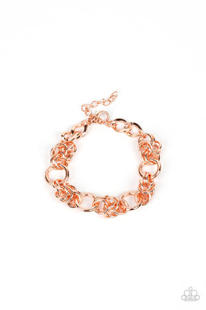 Paparazzi Big City Chic - Copper Bracelet