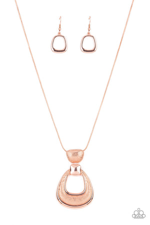 Paparazzi Park Avenue Attitude - Copper Necklace