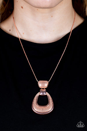 Paparazzi Park Avenue Attitude - Copper Necklace
